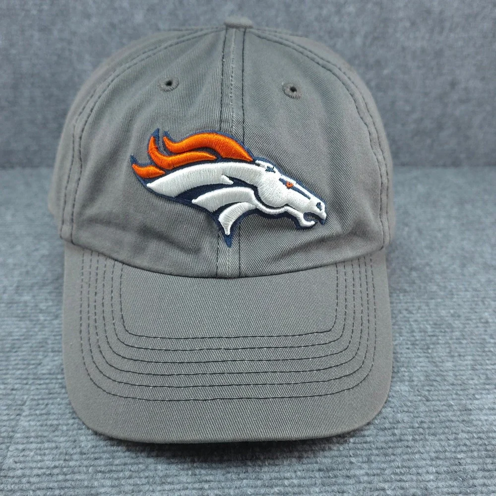 Denver Broncos Hat Cap Mens Strapback Grey NFL Football Casual Sports Fan‎ Gear